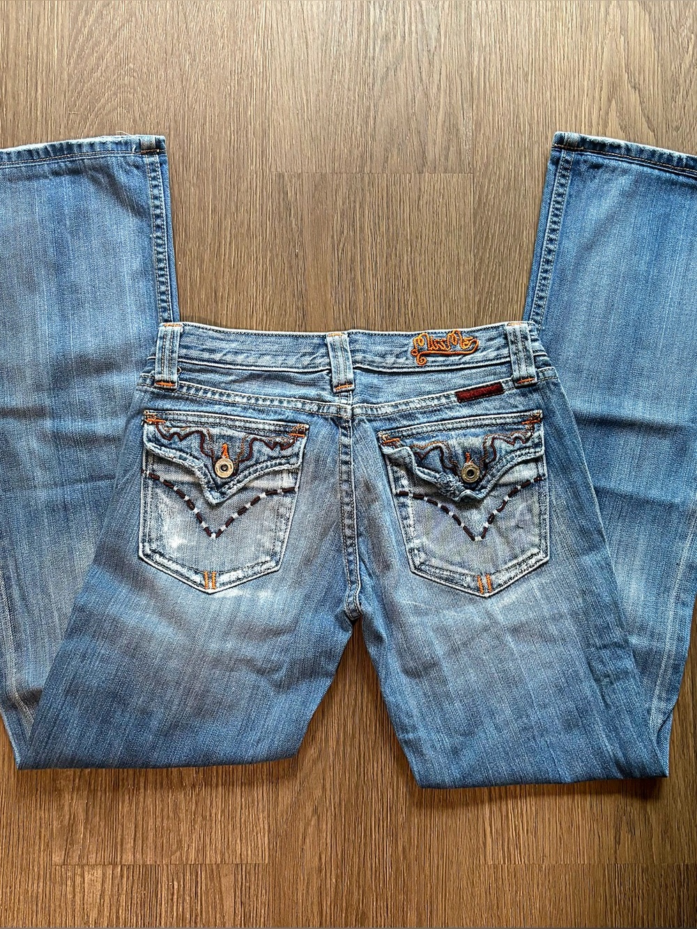 Y2K Miss Me Bamboo Blend Low-Rise Bootcut Western Jeans